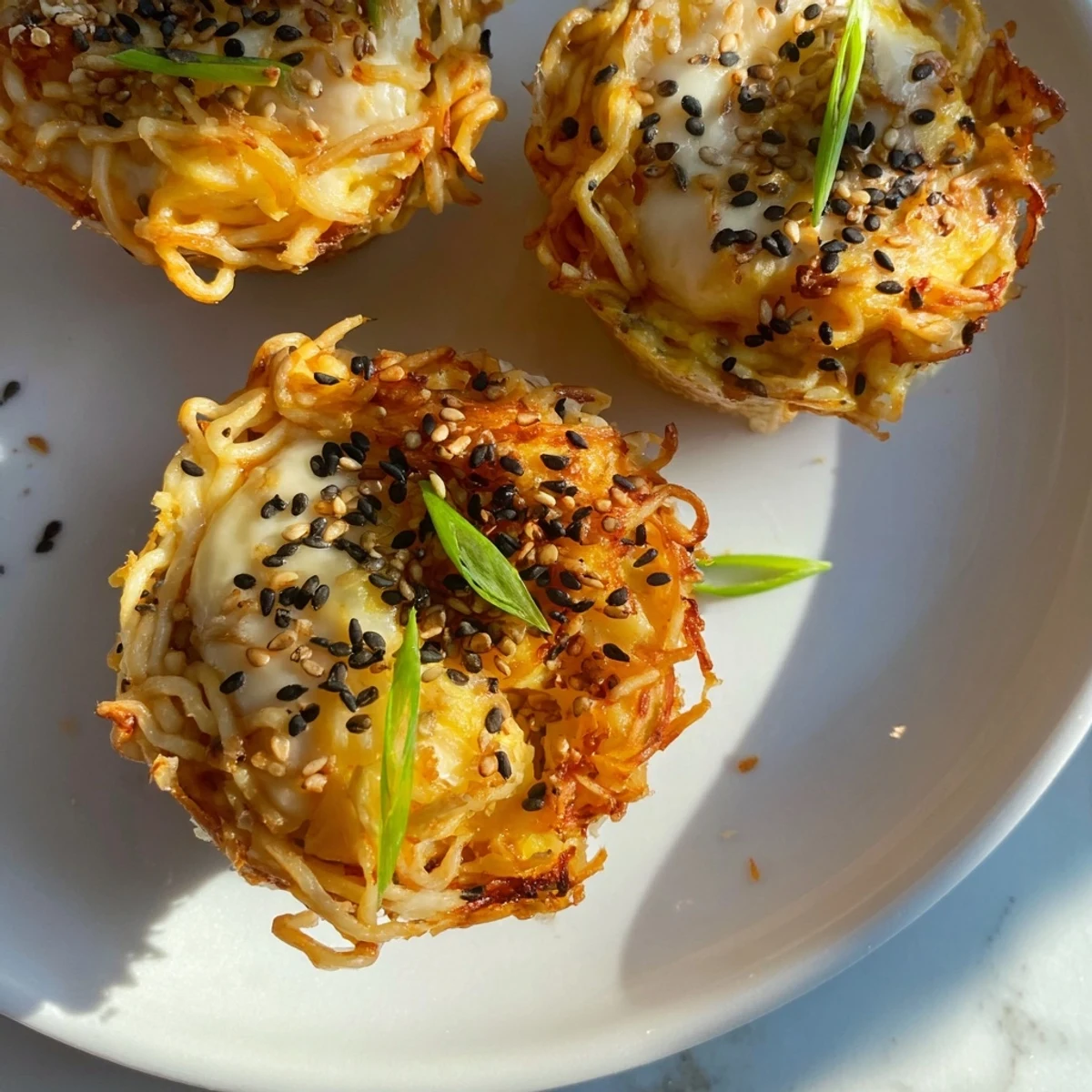 Delicious Japanese Ramen Egg Muffins, golden and tender, perfect for brunch gatherings.  