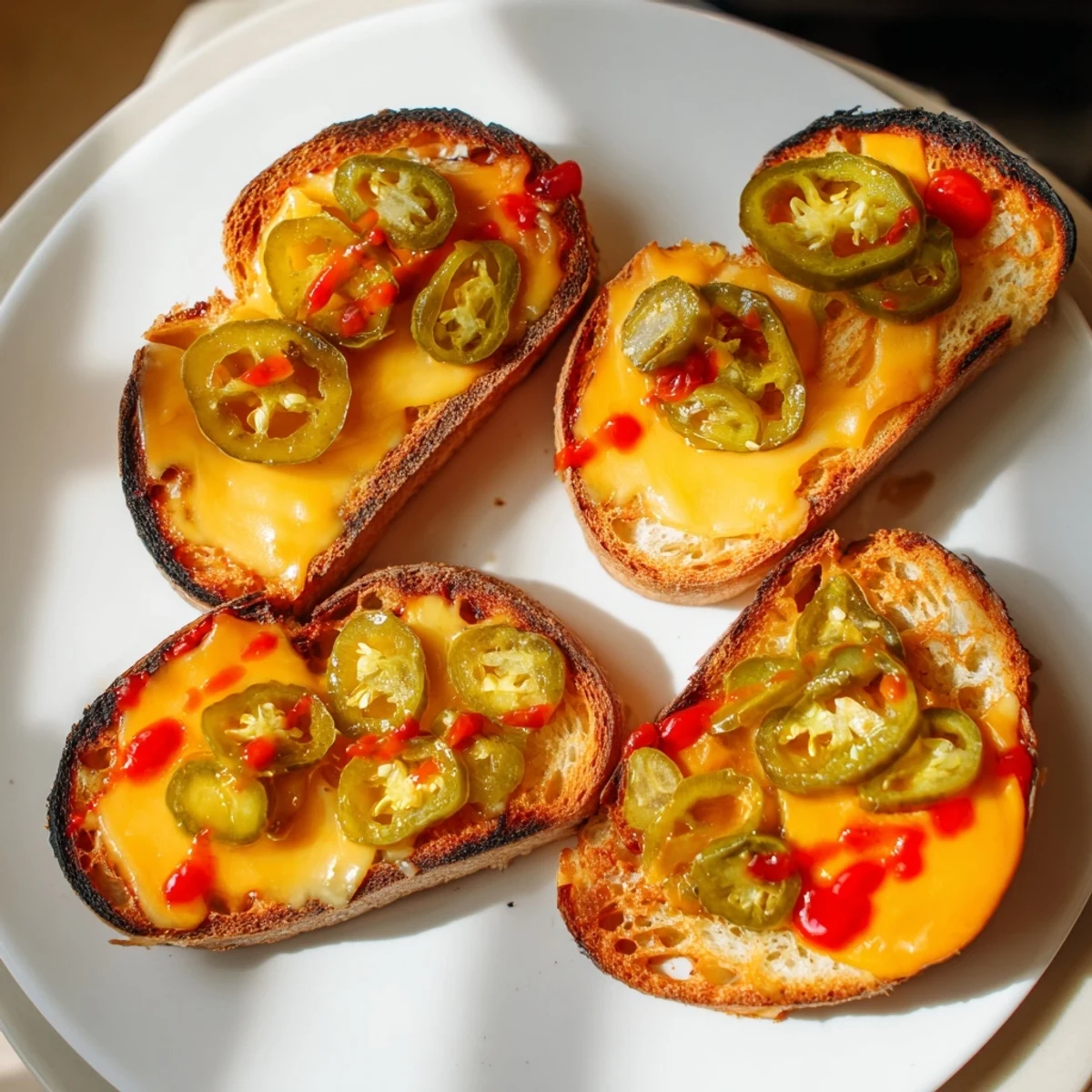 Savory Spicy Pickle Grilled Cheese Dippers cut into strips, perfect for dunking into creamy tomato soup.