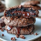 Decadent brownie mix cookies with fudgy centers and crinkled tops, perfect for quick chocolate desserts.  