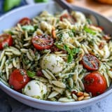 Cold Pesto Orzo Salad