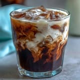Homemade vanilla sweet cream crowns this luscious cold brew coffee, perfect for brunch.