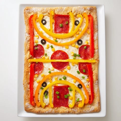 Basketball Court Pizza, a delicious American-Italian fusion dish, is ready to be baked to perfection.