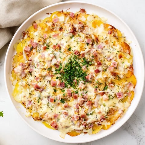 Golden, bubbly Plateau Moufle Chaud et Confortable with melted Gruyère, inviting you to dig in.