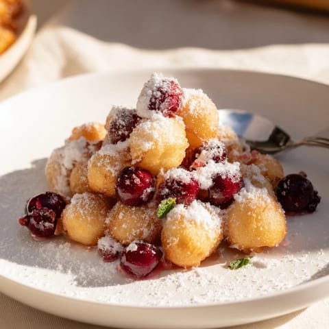 Deliciously sweet and tart, these Crispy Tempura Cranberry Bites are a festive treat.  