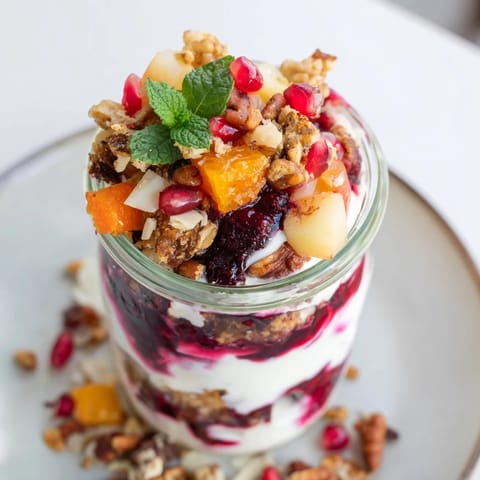 Christmas Pudding Yogurt Parfait