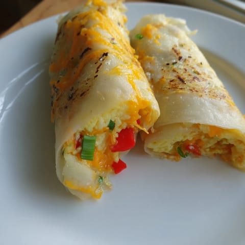 Crispy Rice Paper Egg Wrap