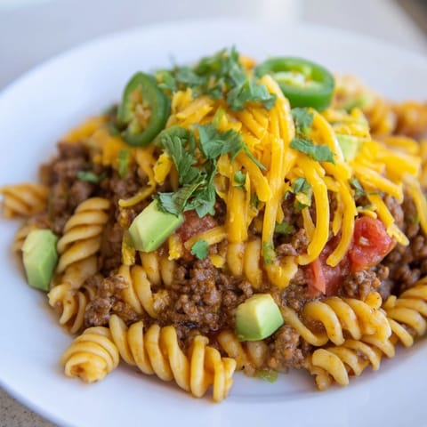Beef Taco Pasta Skillet