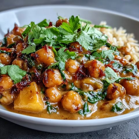 Vegan Mango Coconut Chickpea Curry