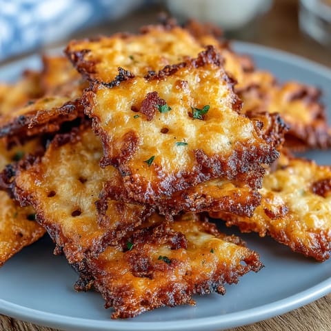 Crispy homemade Spicy Sourdough Cheez-Its with jalapeño and smoked paprika, perfect for bold snacking.