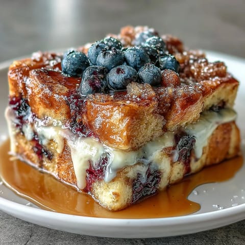 Lemon Blueberry Sourdough Toast