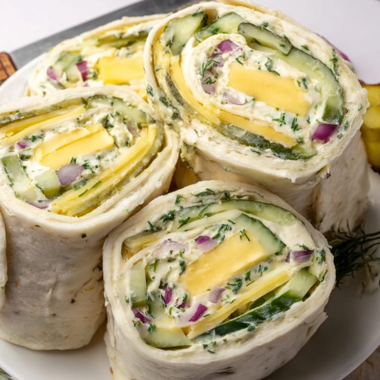 Deliciously rolled Pickle-in-a-Blanket treats, ideal for quick appetizers or parties.