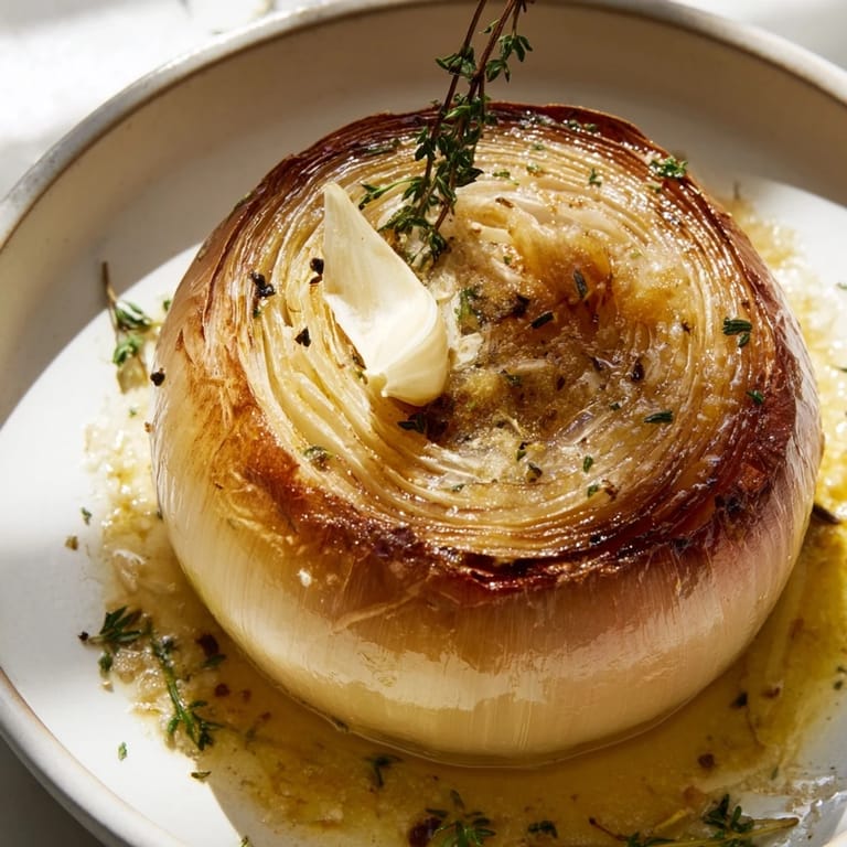 Deliciously tender onion boil, infused with thyme and garlic, is a perfect, savory side.