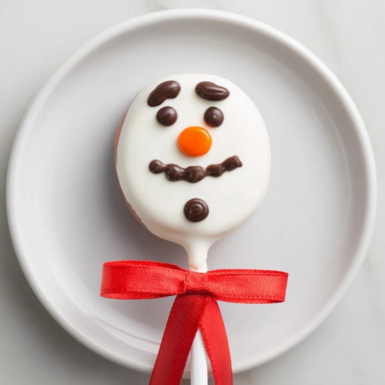 Festive Express Snowman Marshmallow Pops, complete with orange noses and candy scarves, perfect for holiday gifts.