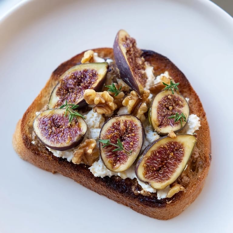 Close-up of the Royal Tapestry, showing the decadent layering of pâté, goat cheese, and glistening fig slices.