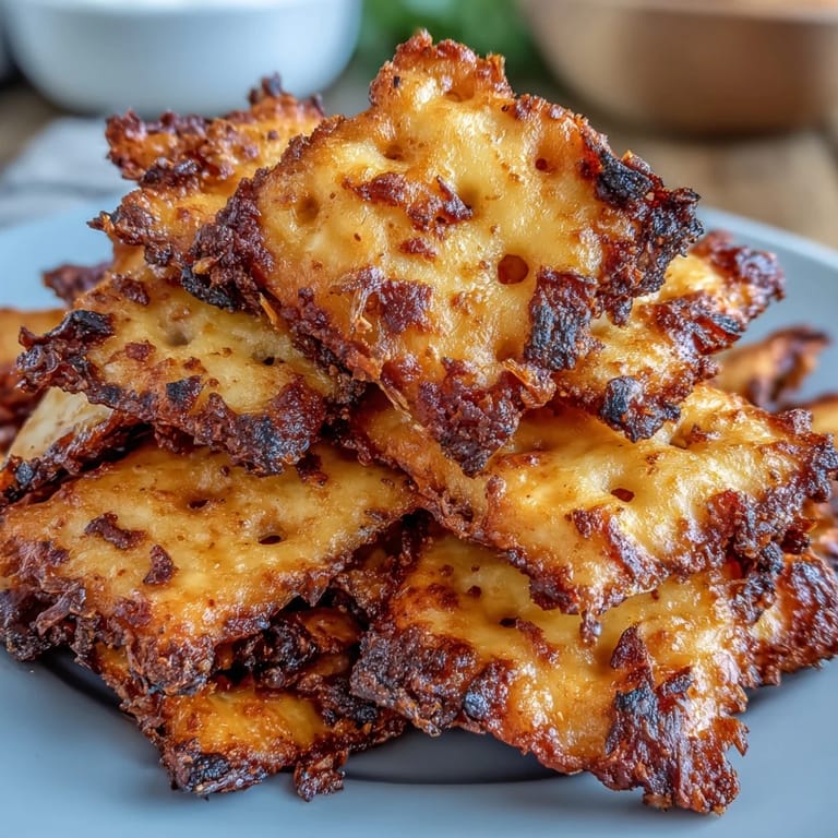 Golden, tangy crackers made with sourdough discard, jalapeño, and smoked paprika for a spicy twist.