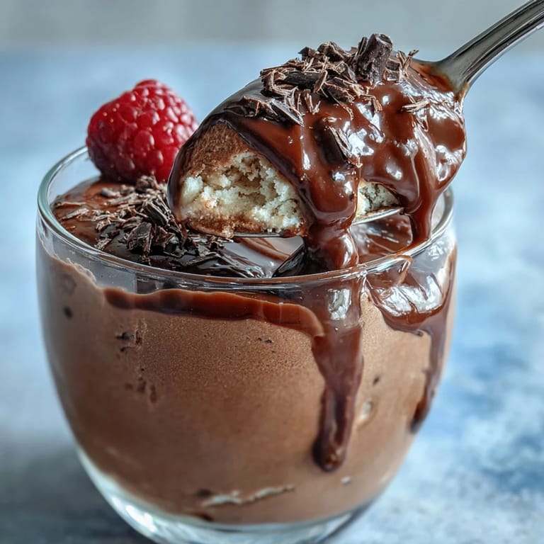 Velvety cottage cheese chocolate mousse blends creamy dairy with cocoa for a guilt-free dessert, perfect for healthy snacking or post-workout treats.