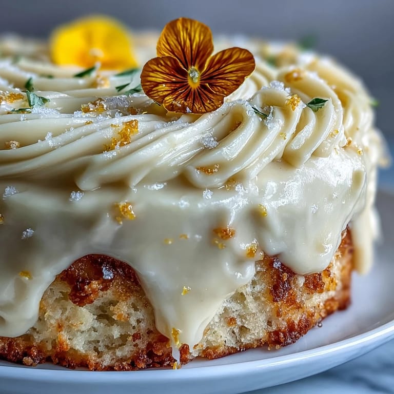 A visually delightful Lemon Sunshine Cake, ready for a baby shower feast.