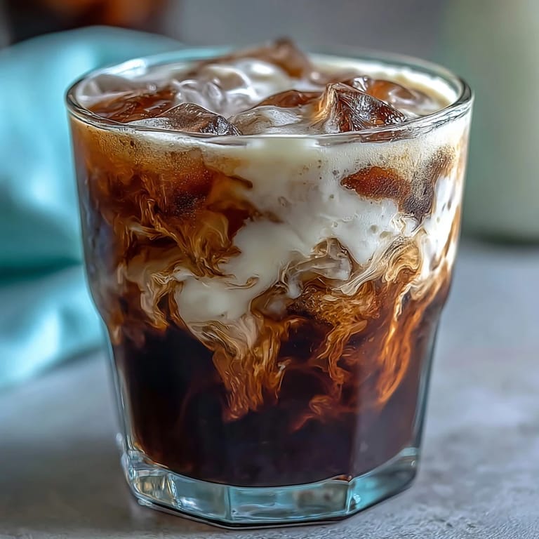 Homemade vanilla sweet cream crowns this luscious cold brew coffee, perfect for brunch.