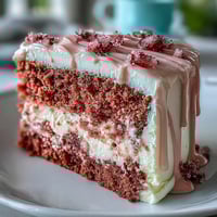 Bridal Shower Rosé Velvet Cake with Gold Drip, a delicate pink layer cake with cream cheese frosting and shimmering edible gold drip for a luxurious celebration centerpiece.  